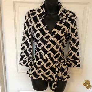 Diane  Von Furstenberg Wrap Blouse